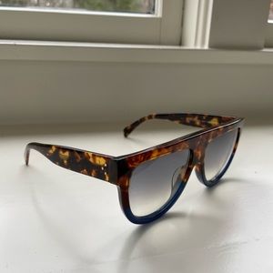 Celine Tortoise/Navy Sunglasses Like New